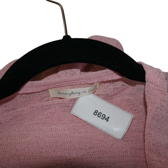 Do Everything in Love Sheer Tunic Cardigan Sweater Womens S or M Light Beachy - Picture 9 of 9